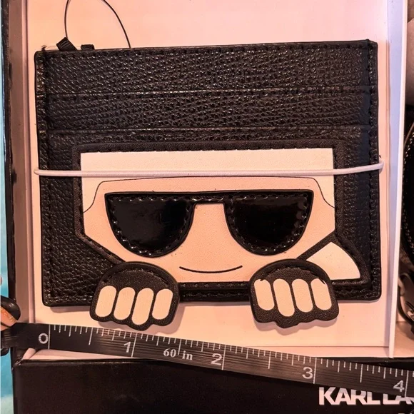 Karl Lagerfield Black and White Cat Coin Purse Set - Picture 11 of 12